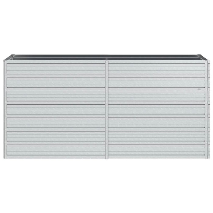 Strat înălțat de grădină argintiu 160x40x77 cm oțel galvanizat - WALTI WALTI