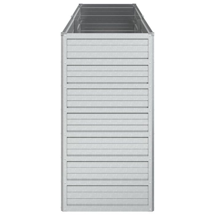 Strat înălțat de grădină argintiu 160x40x77 cm oțel galvanizat - WALTI WALTI