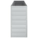 Strat înălțat de grădină argintiu 160x40x77 cm oțel galvanizat - WALTI WALTI