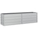 Strat înălțat de grădină argintiu 160x40x45 cm oțel galvanizat - WALTI WALTI