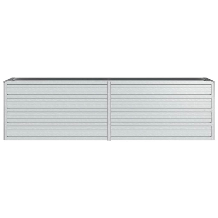 Strat înălțat de grădină argintiu 160x40x45 cm oțel galvanizat - WALTI WALTI