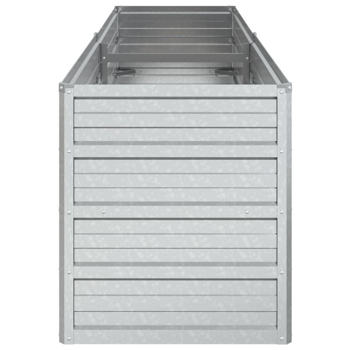 Strat înălțat de grădină argintiu 160x40x45 cm oțel galvanizat - WALTI WALTI