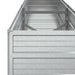 Strat înălțat de grădină argintiu 160x40x45 cm oțel galvanizat - WALTI WALTI