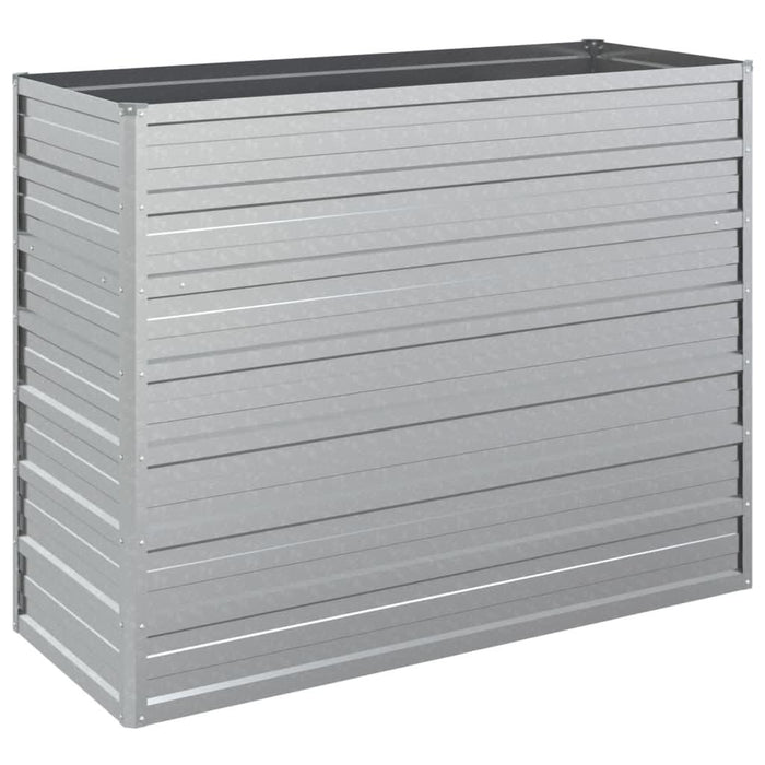 Strat înălțat de grădină argintiu 100x40x77 cm oțel galvanizat - WALTI WALTI