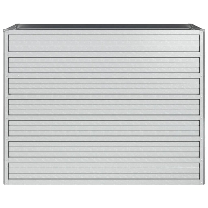 Strat înălțat de grădină argintiu 100x40x77 cm oțel galvanizat - WALTI WALTI