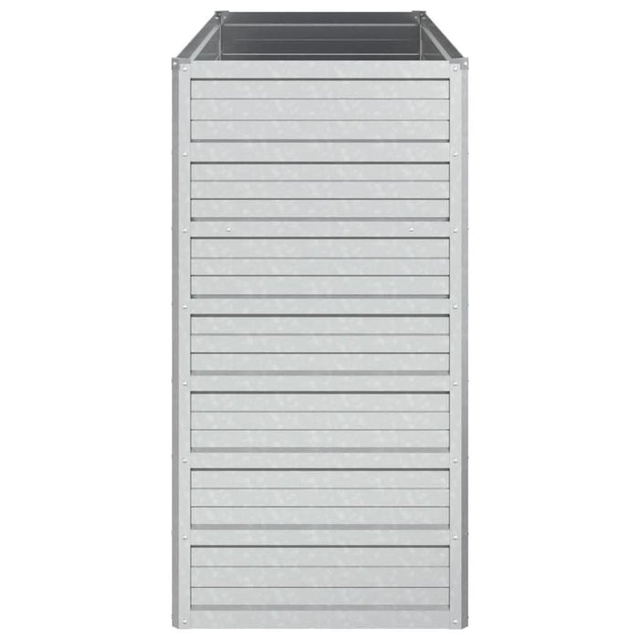 Strat înălțat de grădină argintiu 100x40x77 cm oțel galvanizat - WALTI WALTI