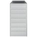 Strat înălțat de grădină argintiu 100x40x77 cm oțel galvanizat - WALTI WALTI