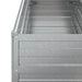 Strat înălțat de grădină argintiu 100x40x77 cm oțel galvanizat - WALTI WALTI