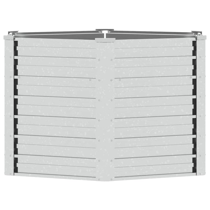 Strat înălțat de grădină argintiu 129x77 cm oțel galvanizat - WALTI WALTI