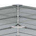Strat înălțat de grădină argintiu 129x77 cm oțel galvanizat - WALTI WALTI