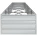 Strat înălțat de grădină argintiu 400x80x45 cm oțel galvanizat - WALTI WALTI