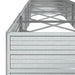 Strat înălțat de grădină argintiu 400x80x45 cm oțel galvanizat - WALTI WALTI