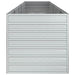 Strat înălțat de grădină argintiu 400x80x77 cm oțel galvanizat - WALTI WALTI