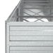 Strat înălțat de grădină argintiu 400x80x77 cm oțel galvanizat - WALTI WALTI