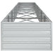 Strat înălțat de grădină argintiu 480x40x45 cm oțel galvanizat - WALTI WALTI