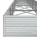 Strat înălțat de grădină argintiu 480x40x45 cm oțel galvanizat - WALTI WALTI