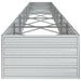 Strat înălțat de grădină argintiu 600x80x45 cm oțel galvanizat - WALTI WALTI