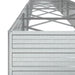 Strat înălțat de grădină argintiu 600x80x45 cm oțel galvanizat - WALTI WALTI
