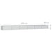 Strat înălțat de grădină argintiu 600x80x45 cm oțel galvanizat - WALTI WALTI