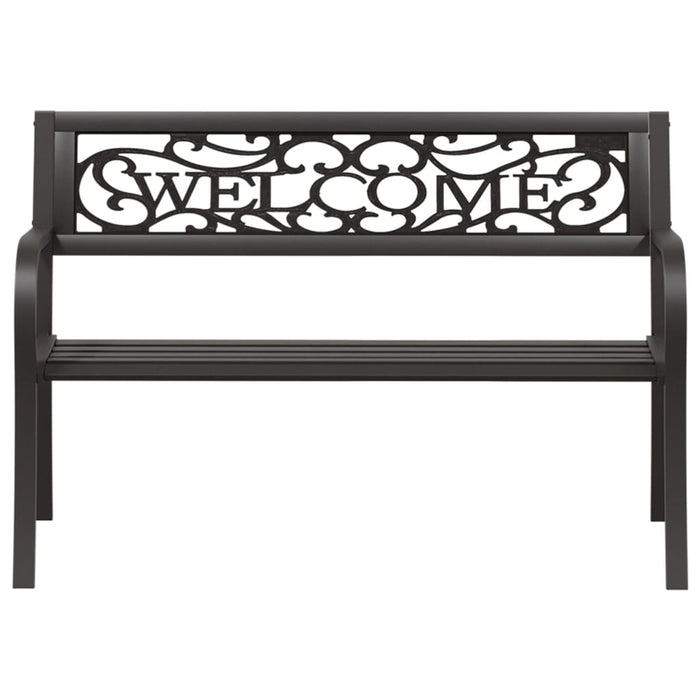 Bancă de grădină, negru, 125 cm, oțel - WALTI WALTI
