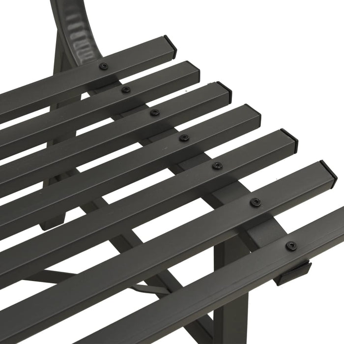 Bancă de grădină, negru, 110 cm, oțel - WALTI WALTI