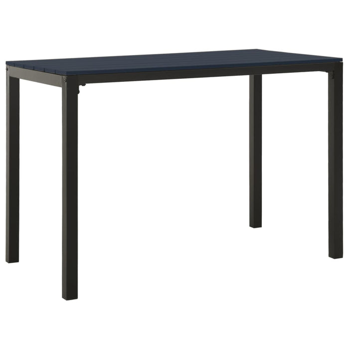 Set mobilier de grădină, 3 piese, negru, WPC și oțel - WALTI WALTI