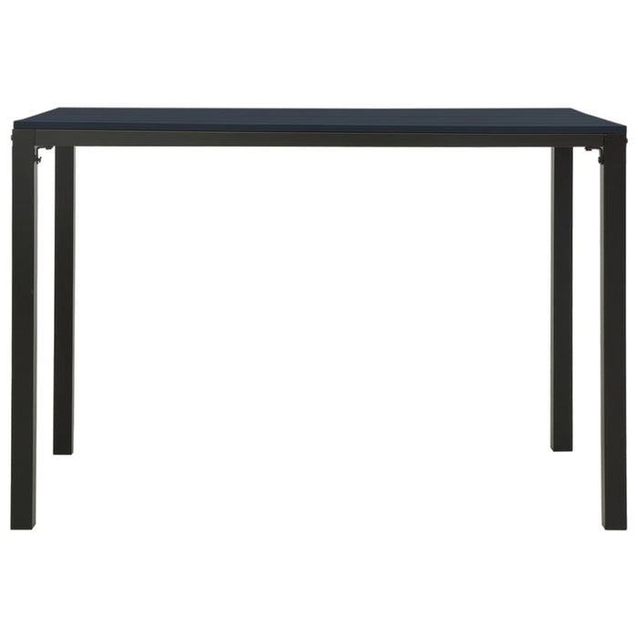 Set mobilier de grădină, 3 piese, negru, WPC și oțel - WALTI WALTI