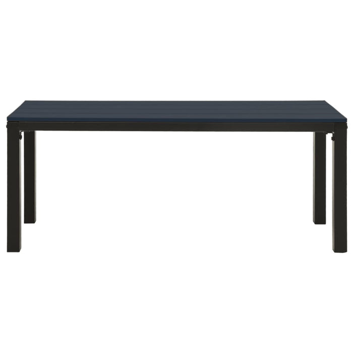 Set mobilier de grădină, 3 piese, negru, WPC și oțel - WALTI WALTI