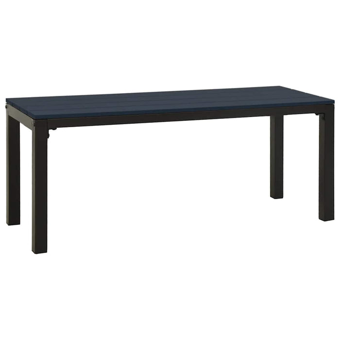 Bancă de grădină, negru, 110 cm, oțel și WPC - WALTI WALTI