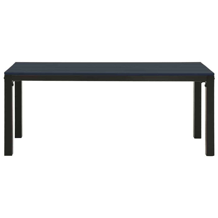 Bancă de grădină, negru, 110 cm, oțel și WPC - WALTI WALTI