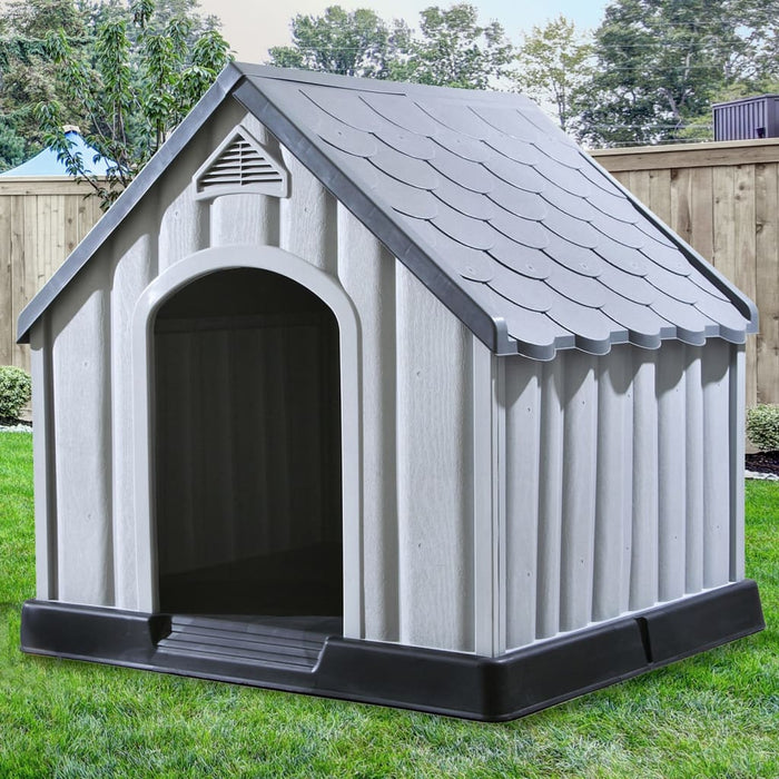 Cușcă pentru câini, gri, 92x87x91 cm, plastic - WALTI WALTI
