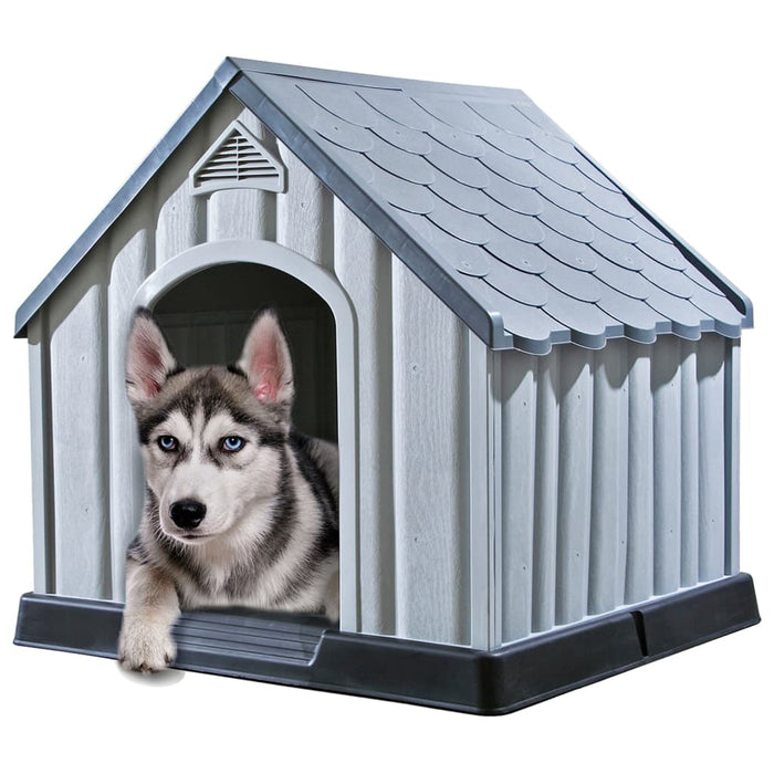 Cușcă pentru câini, gri, 92x87x91 cm, plastic - WALTI WALTI