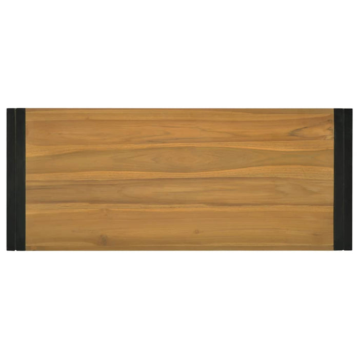 Dulap de baie suspendat, 110x45x35 cm, lemn masiv de tec WALTI