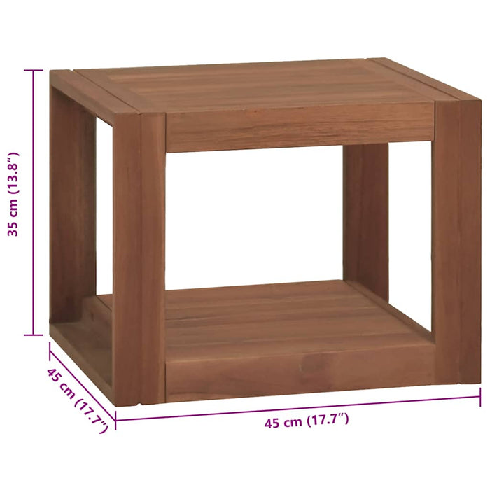 Dulap de baie suspendat, 45x45x30 cm, lemn masiv de tec - WALTI WALTI
