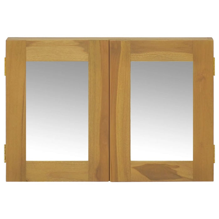 Dulap cu oglindă, 60x10x40 cm, lemn masiv de tec - WALTI WALTI