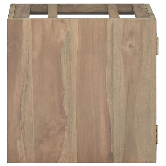 Dulap de baie suspendat, 46x25,5x40 cm, lemn masiv de tec WALTI