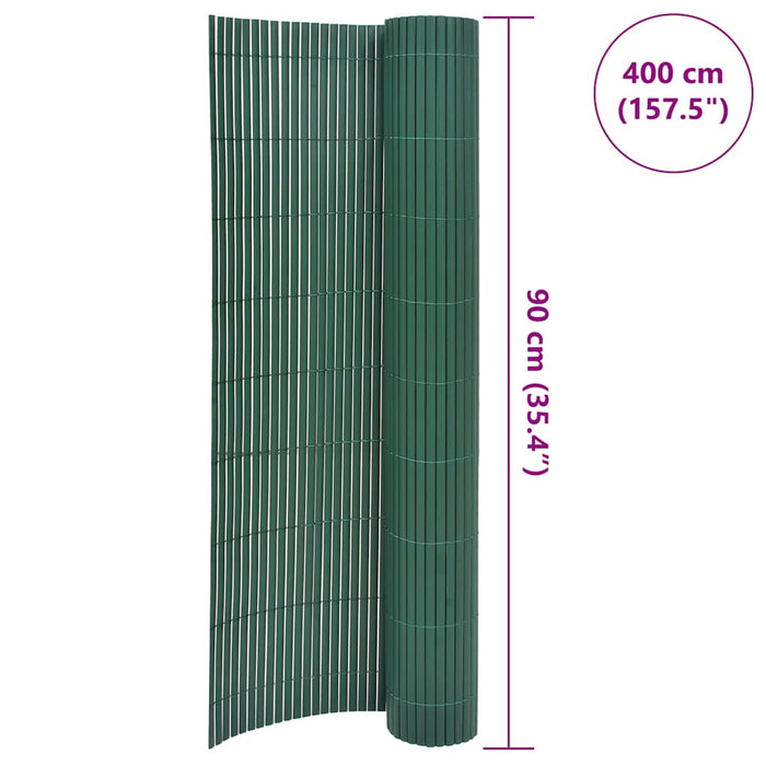 Gard pentru grădină cu 2 fețe, verde, 90x400 cm - WALTI WALTI