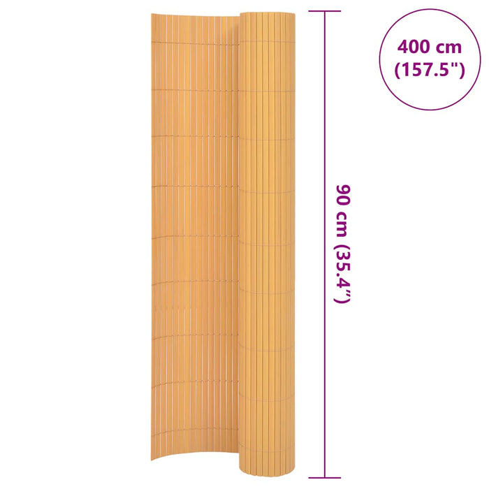 Gard pentru grădină cu 2 fețe, galben, 90x400 cm - WALTI WALTI