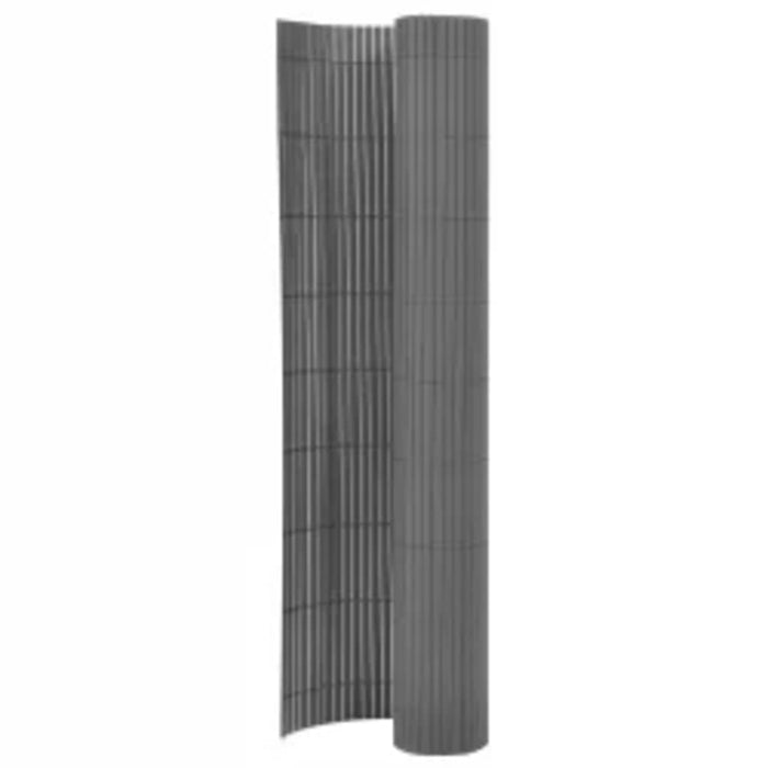 Gard pentru grădină cu 2 fețe, gri, 90x400 cm - WALTI WALTI