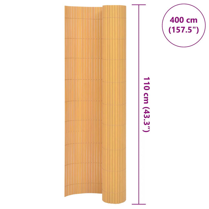 Gard pentru grădină cu 2 fețe, galben, 110x400 cm - WALTI WALTI