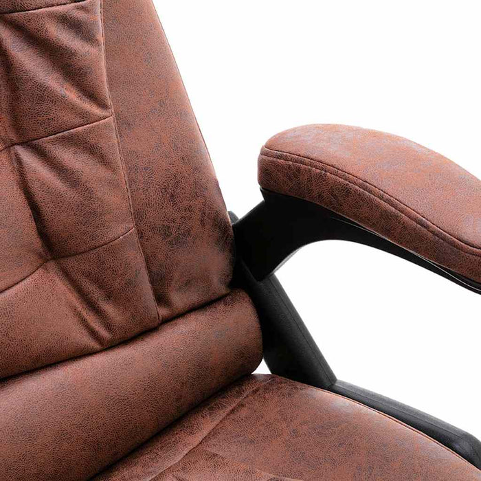 Scaun de masaj pentru birou, maro deschis, velur ecologic - WALTI WALTI