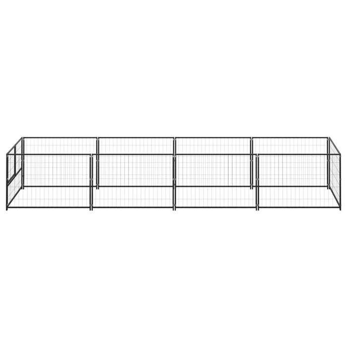 Padoc pentru câini, negru, 4 m², oțel - WALTI WALTI