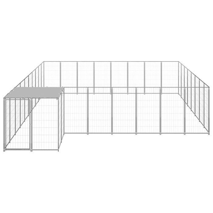 Padoc pentru câini, argintiu, 20,57 m², oțel - WALTI WALTI