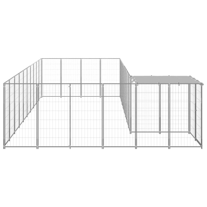 Padoc pentru câini, argintiu, 19,36 m², oțel - WALTI WALTI