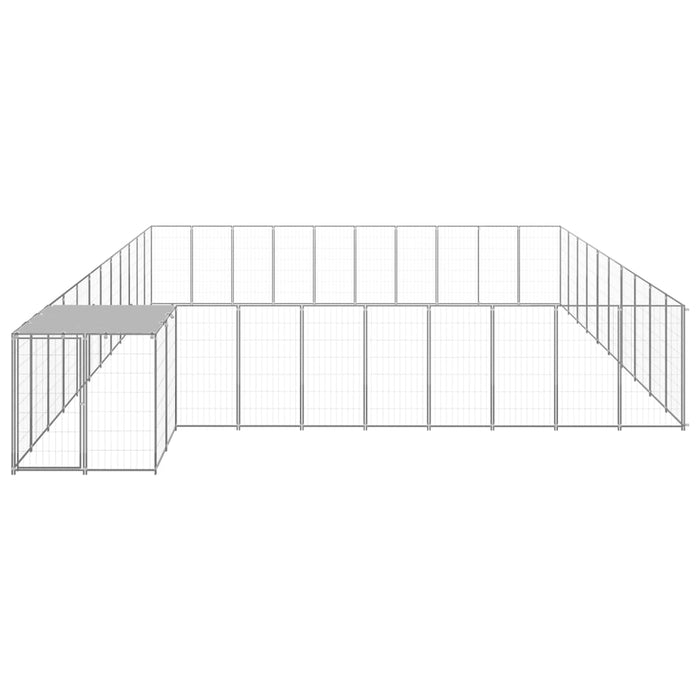 Padoc pentru câini, argintiu, 31,46 m², oțel - WALTI WALTI