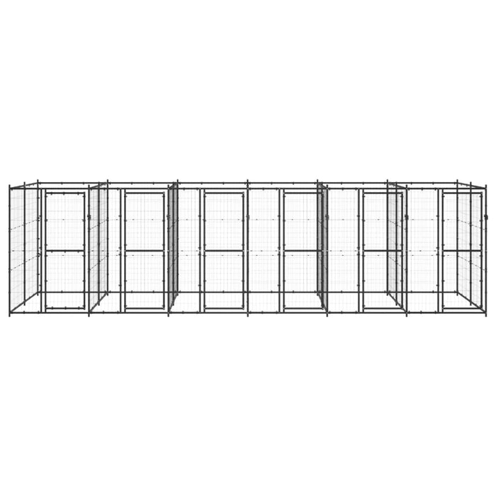 Padoc pentru câini de exterior, 14,52 m², oțel - WALTI WALTI