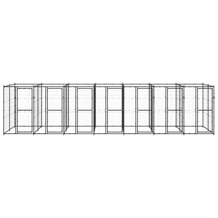 Padoc pentru câini de exterior, 16,94 m², oțel - WALTI WALTI