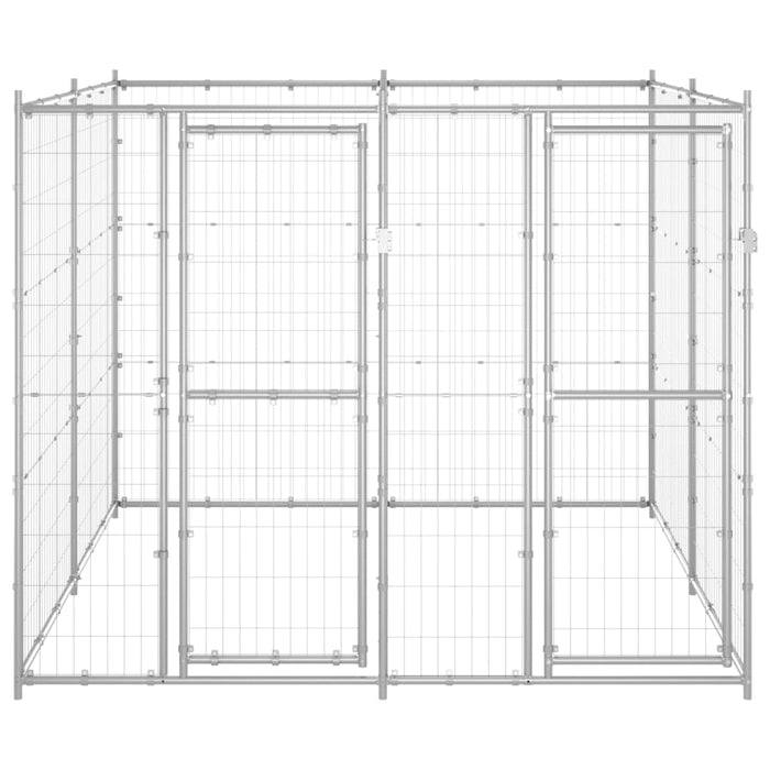 Padoc pentru câini de exterior, 4,84 m², oțel galvanizat - WALTI WALTI