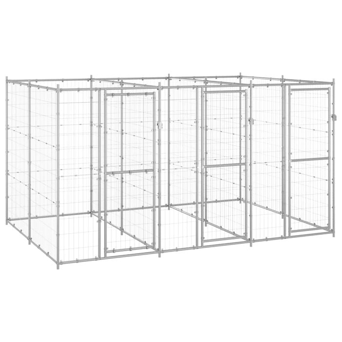 Padoc pentru câini de exterior, 7,26 m², oțel galvanizat - WALTI WALTI