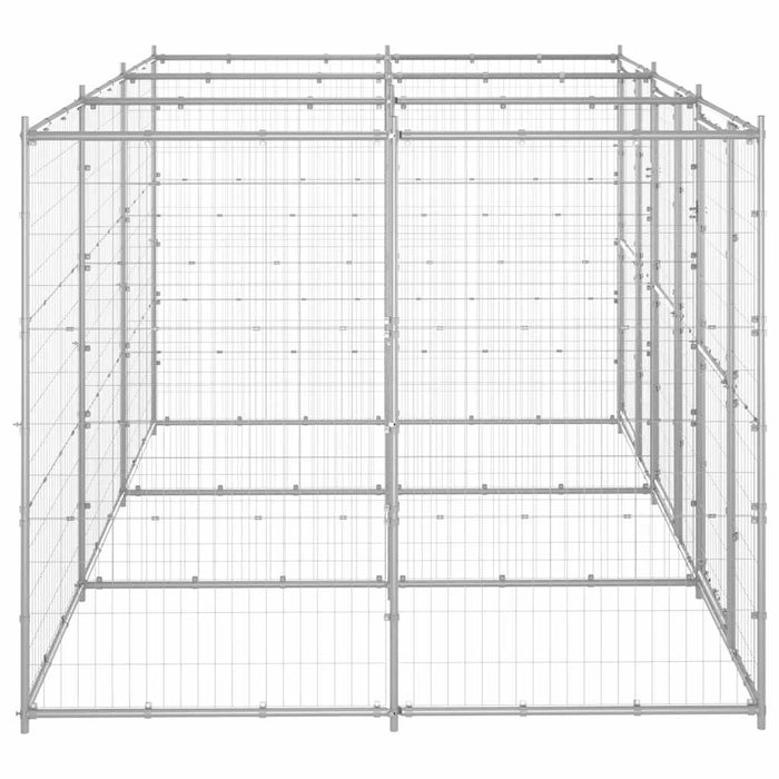Padoc pentru câini de exterior, 7,26 m², oțel galvanizat - WALTI WALTI